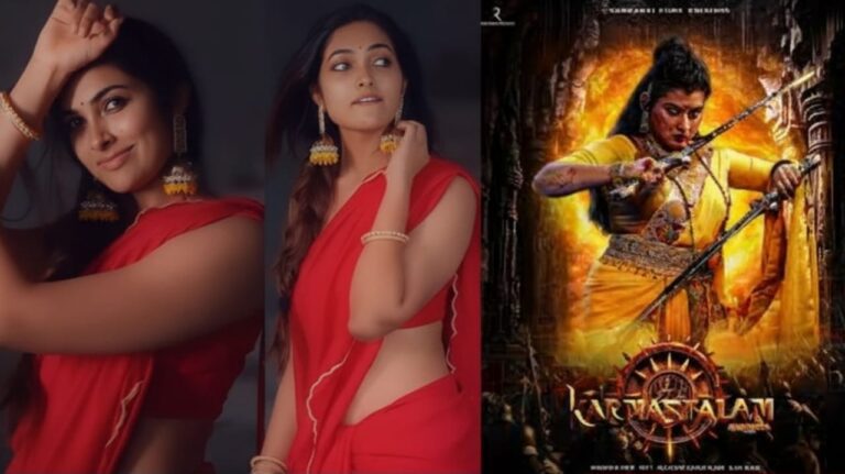 బిగ్ బాస్ బ్యూటీ దివి వద్త్యా 'కర్మస్థలం' ఫస్ట్ లుక్ పోస్టర్తో సంచలనం – ఉగ్రరూపంలో యోధురాలిగా! 4 Divi-Karmasthalam-Movie