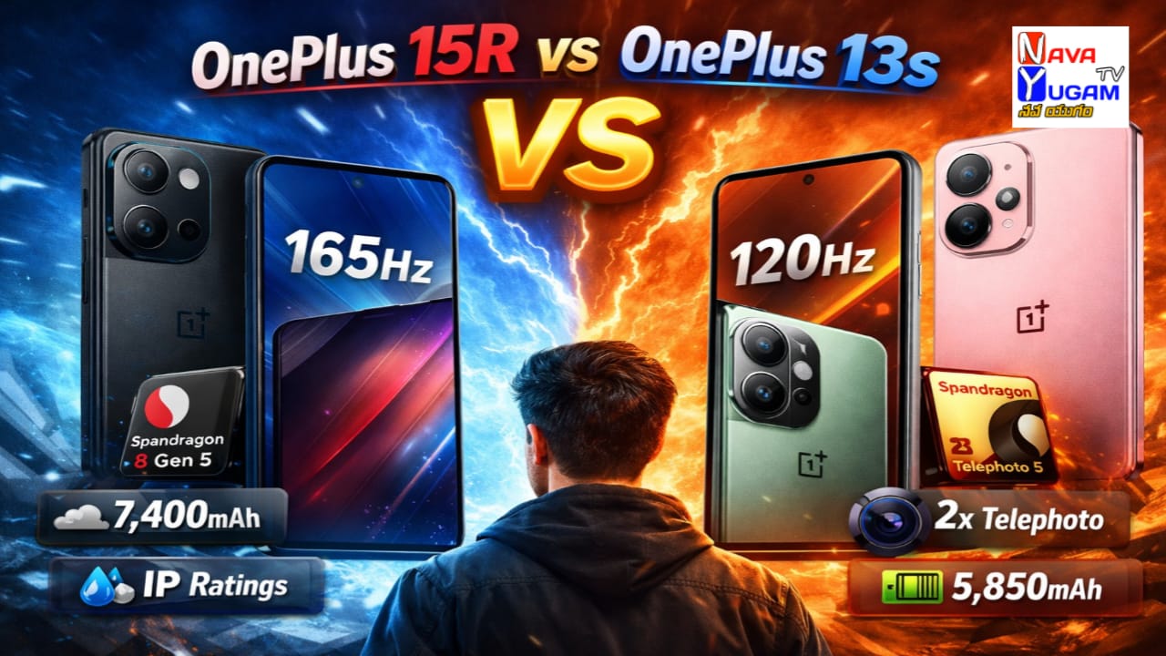 OnePlus 15R vs OnePlus 13s: భారీ బ్యాటరీ కావాలా? స్టైలిష్ కాంపాక్ట్ ఫోన్ కావాలా? మీ కోసం ఏది బెస్ట్? 1 OnePlus 15R మరియు OnePlus 13s డిస్ప్లే