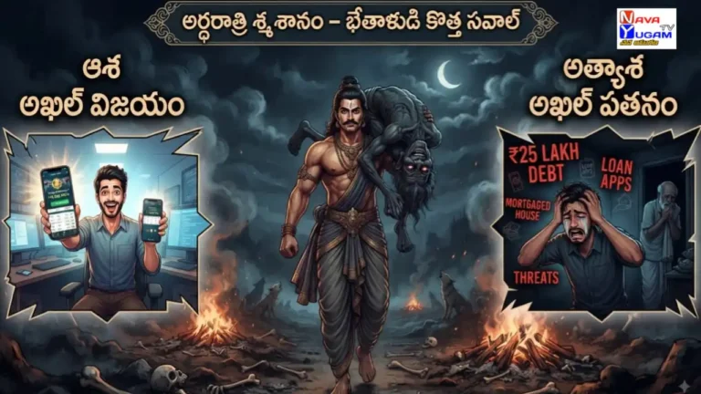 Vikram and Bethal modern online betting gaming app trap story episode 7 with Telugu text