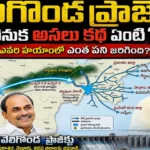 Veligonda Project route map showing the twin tunnels from Srisailam Reservoir